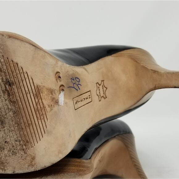 Steven by Steve Madden Leather Black Pumps Stilettos Size 8.5 - Picture 4 of 9